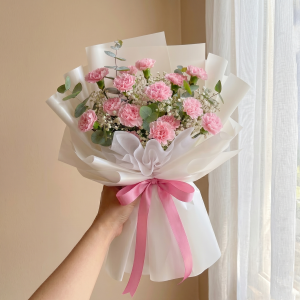 Ramo de claveles rosados